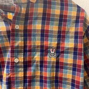 Psycho Bunny Long Sleeve Plaid Shirt Men's Multicolor Size Large